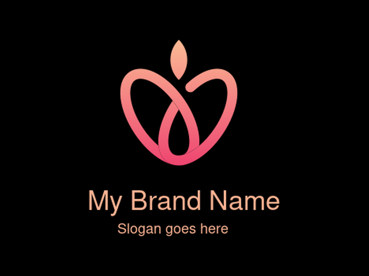 Elegant Heart Flame Logo for Wellness, Health, and Beauty Brands